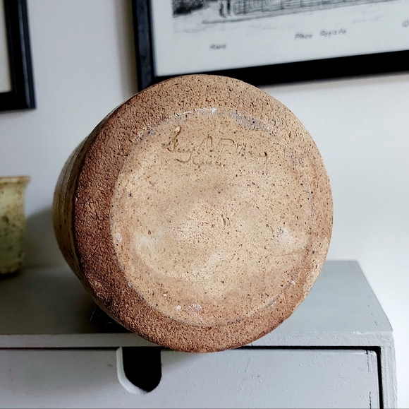 Carafe and tumbler set in sandstone and signed Guy De Pelteau - Picture 5 of 10